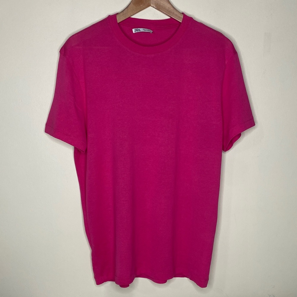 Zara Vibrant Pink Short Sleeve Tee